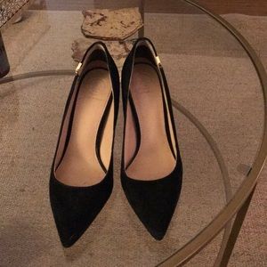 Black Suede Tory Burch Pumps